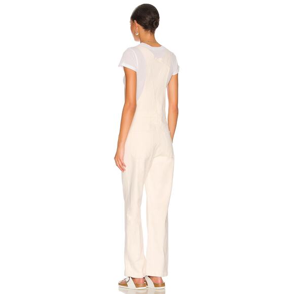 MOTHER Superior‎ Overalls The Patch Pocket Overall Ankle Women's Size XS Cream - Picture 12 of 12